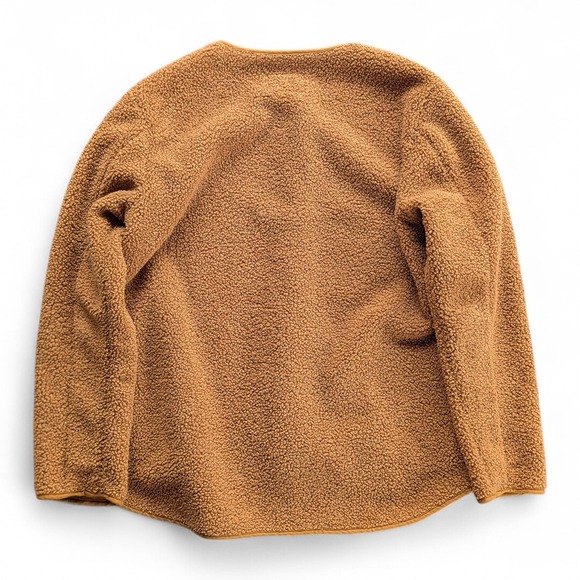 Old Navy‎ Camel Sherpa Snap Jacket Sz M - Picture 4 of 9